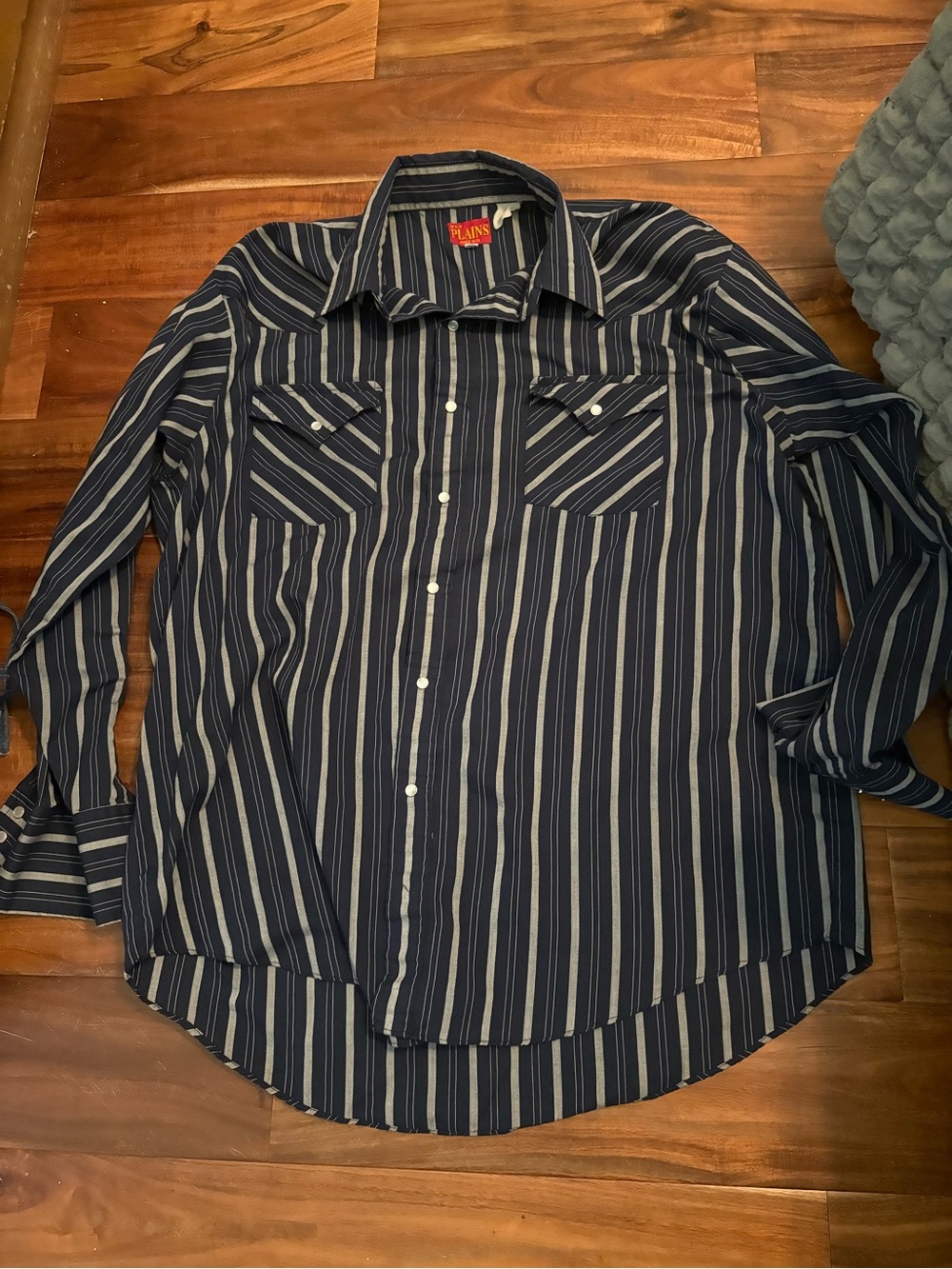 Vintage Ely Plains Pearl Snap Western Mens Long Sleeve Cowboy Rodeo L (794)